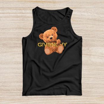 Givenchy Gold Logo Luxury Teddy Bear Unisex Tank Top TTTB0798