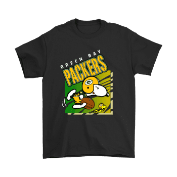 Green Bay Packers Football Woodstock And Snoopy Unisex T-Shirt Kid T-Shirt LTS3884