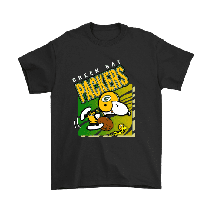 Green Bay Packers Football Woodstock And Snoopy Unisex T-Shirt Kid T-Shirt LTS3884