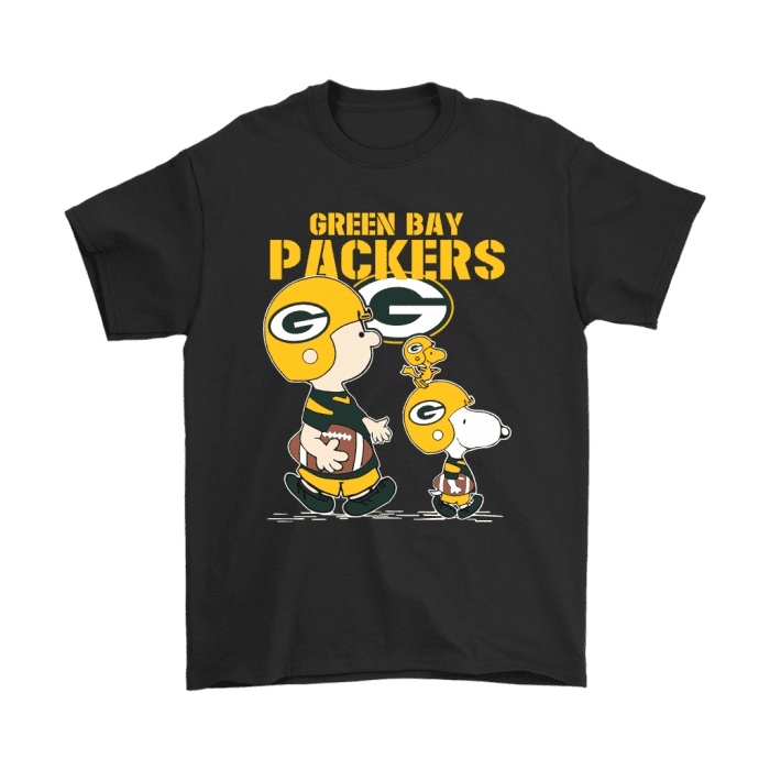 Green Bay Packers Lets Play Football Together Snoopy Unisex T-Shirt Kid T-Shirt LTS3888