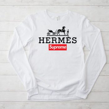 Hermes Horse Supreme Logo Kid Tee Unisex Longsleeve Shirt LTB0575