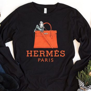 Hermes Paris Bags Kelly Kid Tee Unisex Longsleeve Shirt LTB0574