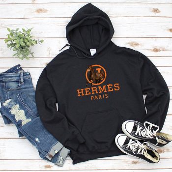 Hermes Paris Horse Unisex Pullover Hoodie HTB0823