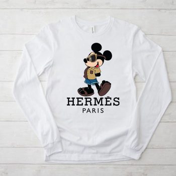 Hermes Paris Mickey Mouse Kid Tee Unisex Longsleeve Shirt LTB0580