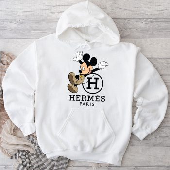 Hermes Paris Mickey Mouse Unisex Pullover Hoodie HTB0832
