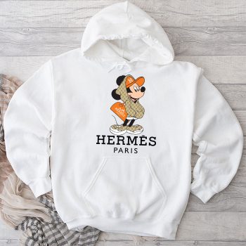 Hermes Paris Mickey Mouse Unisex Pullover Hoodie HTB0836