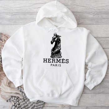 Hermes Paris Seahorses Unisex Pullover Hoodie HTB0827