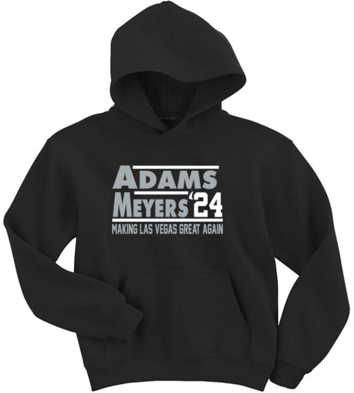 Jakobi Meyers Davante Adams Las Vegas Raiders 2024 Crew Hooded Sweatshirt Unisex Hoodie