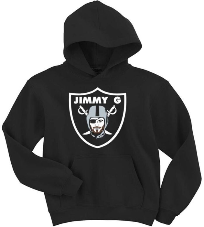 Jimmy Garoppolo Las Vegas Raiders Logo Crew Hooded Sweatshirt Unisex Hoodie