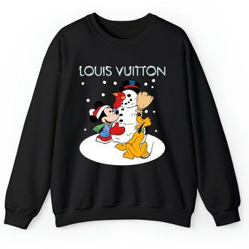 Louis Vuitton Christmas Mickey Mouse Pluto Crewneck Sweatshirt CSTB1009