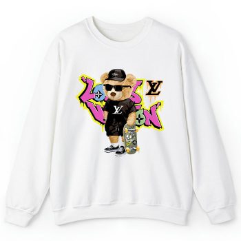 Louis Vuitton Logo Luxury Grafity Teddy Bear Crewneck Sweatshirt CSTB1037