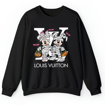 Louis Vuitton Logo Luxury Halloween Minnie Mouse Mickey Mouse Crewneck Sweatshirt CSTB1201