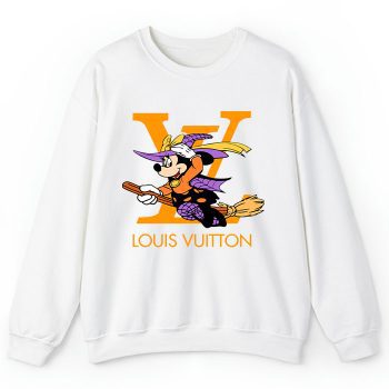 Louis Vuitton Logo Luxury Halloween Pumpkin Mickey Mouse Crewneck Sweatshirt CSTB1195