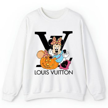 Louis Vuitton Logo Luxury Halloween Pumpkin Minnie Mouse Crewneck Sweatshirt CSTB1194