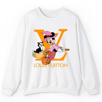 Louis Vuitton Logo Luxury Halloween Pumpkin Minnie Mouse Crewneck Sweatshirt CSTB1196