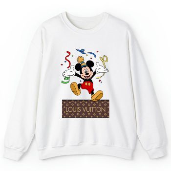 Louis Vuitton Logo Luxury Mickey Mouse Birthday Crewneck Sweatshirt CSTB1028