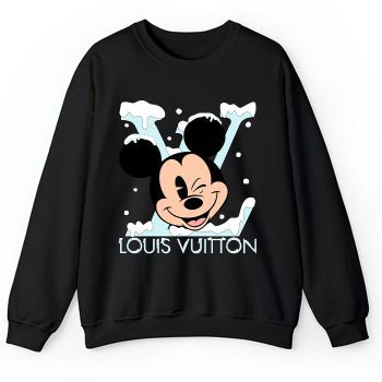 Louis Vuitton Logo Luxury Mickey Mouse Crewneck Sweatshirt CSTB1023