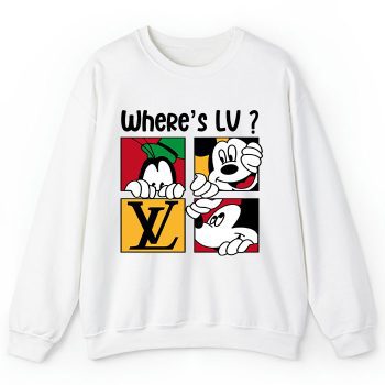 Louis Vuitton Logo Luxury Mickey Mouse Pluto Crewneck Sweatshirt CSTB1075