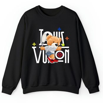Louis Vuitton Logo Luxury Teddy Bear Tennis Crewneck Sweatshirt CSTB1069