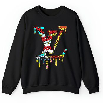 Louis Vuitton Luxury Comic Boom Pattern Crewneck Sweatshirt CSTB1003
