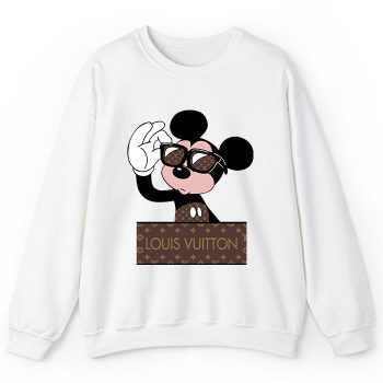 Louis Vuitton Monogram Canvas Pattern Mickey Mouse Crewneck Sweatshirt CSTB1184