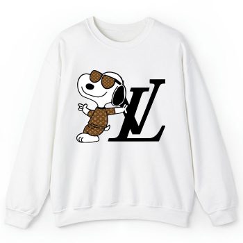 Louis Vuitton Monogram Canvas Pattern Snoopy Crewneck Sweatshirt CSTB1164