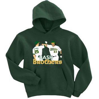 Mark Mcgwire Jose Canseco Oakland Athletics "Bash Bros" Hoodie Hooded Sweatshirt