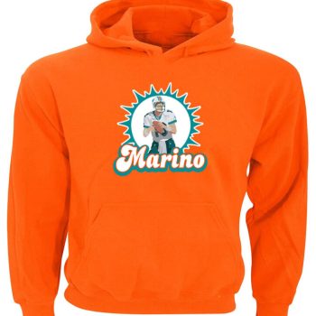 Miami Dolphins Dan Marino Logo Crew Hooded Sweatshirt Unisex Hoodie