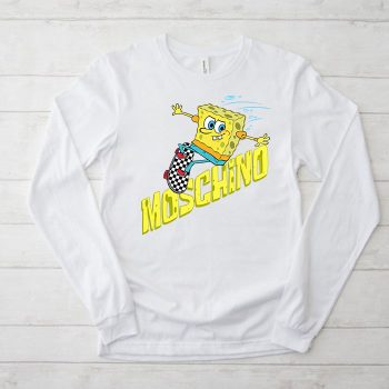 Moschino Skater SpongeBob SquarePants Kid Tee Unisex Longsleeve Shirt LTB0916