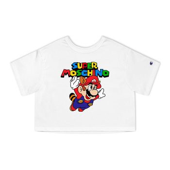 Moschino Super Mario Champion Women Cropped T-Shirt CTB2913