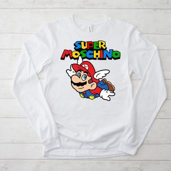 Moschino Super Mario Kid Tee Unisex Longsleeve Shirt LTB0921
