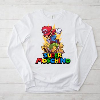 Moschino Super Mario Kid Tee Unisex Longsleeve Shirt LTB0923