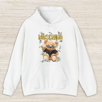 Moschino Teddy Bear Gold Luxury Unisex Pullover Hoodie HTB1173