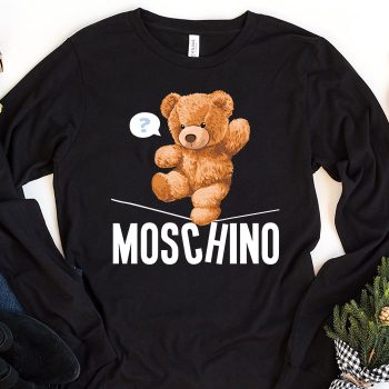 Moschino Teddy Bear Kid Tee Unisex Longsleeve Shirt LTB0925