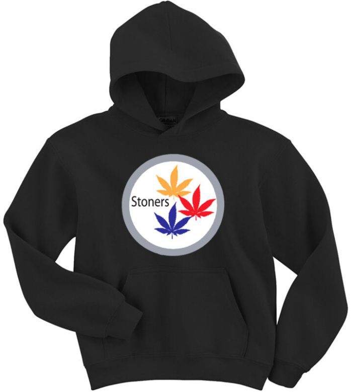 Pittsburgh Steelers "Stoners" Weed Marijuana Hooded Sweatshirt Unisex Hoodie Crew