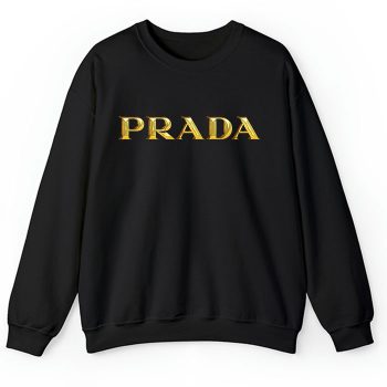 Prada Gold Logo Luxury Crewneck Sweatshirt CSTB0661