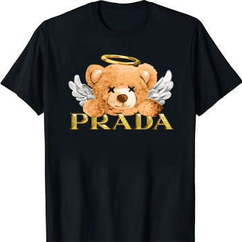 Prada Gold Logo Luxury Teddy Bear Unisex T-Shirt TTB1655