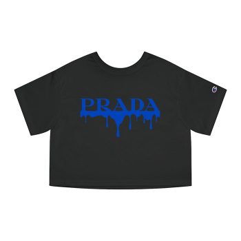 Prada Logo Luxury Champion Women Cropped T-Shirt CTB2548