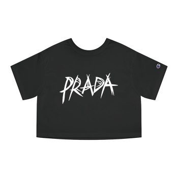 Prada Logo Luxury Champion Women Cropped T-Shirt CTB2580