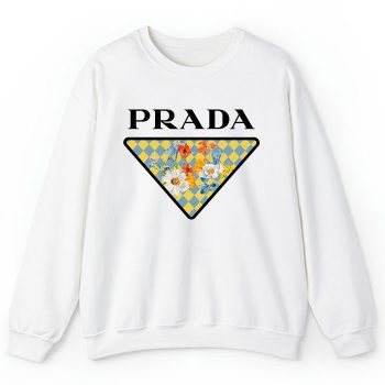 Prada Logo Luxury Flower Crewneck Sweatshirt CSTB0653