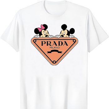 Prada Logo Luxury Mickey Mouse Minnie Mouse Unisex T-Shirt TTB1656
