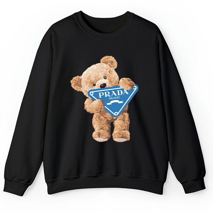Prada Logo Luxury Teddy Bear Crewneck Sweatshirt CSTB0674