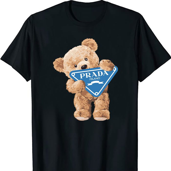 Prada Logo Luxury Teddy Bear Unisex T-Shirt TTB1654