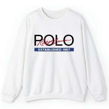 Ralph Lauren Camiseta Polo Infantil Lettering Branca Crewneck Sweatshirt CSTB0769