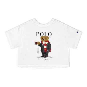 Ralph Lauren Polo Bear Teddy Champion Women Cropped T-Shirt CTB2759