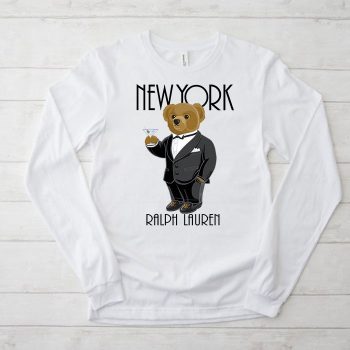 Ralph Lauren Polo New York Bear Teddy Kid Tee Unisex LongsleeveShirt LTB0774
