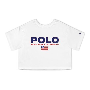 Ralph Lauren Polo Plag Usa Champion Women Cropped T-Shirt CTB2748