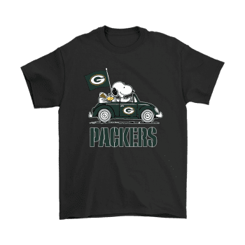 Snoopy And Woodstock Ride The Green Bay Packers Car Unisex T-Shirt Kid T-Shirt LTS3959