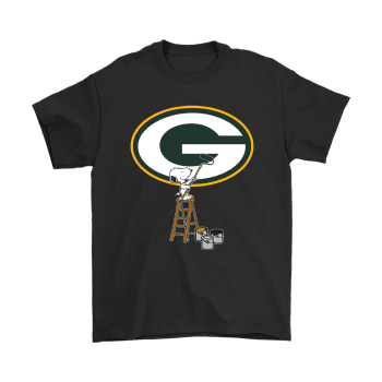 Snoopy Paints The Green Bay Packers Logo Football Unisex T-Shirt Kid T-Shirt LTS3963