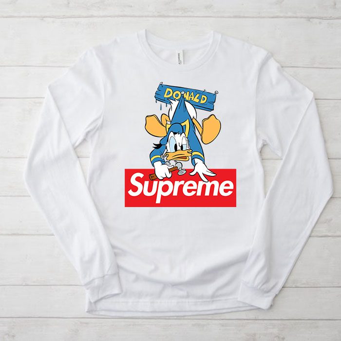 Supreme Donald Duck Kid Tee Unisex Longsleeve Shirt LTB0959